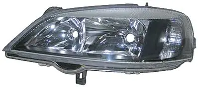 Phare Optique avant gauche pour OPEL ASTRA G 2001-2004, H7+HB3, Corps noir, Neuf Satisfait Ou Remboursé
