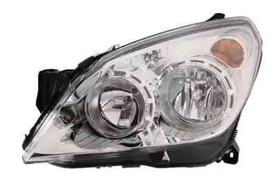Offre Du Jour Phare Optique avant gauche pour OPEL ASTRA H 2007-2009, H7+H1, Corps chromé, Neuf