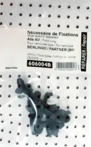 Commander Vite Kit de fixation assemblage Aile avant pour CITROËN BERLINGO II (B9) VP/VU depuis 2008 (tous modèles)
