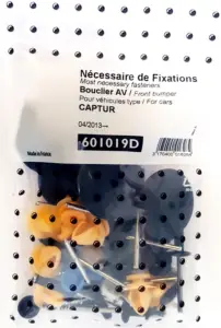Produit De Marque Kit de fixation assemblage Pare chocs avant pour RENAULT CAPTUR phase 1 - 2013 à 2017, Neuf