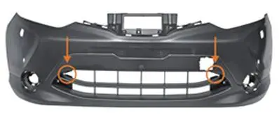 Bon Plan Pare chocs avant pour NISSAN QASHQAI II ph. 1 2014-2017, trous lave phares, capteurs radar