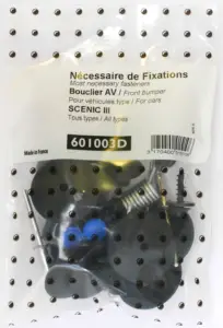 Kit de fixation assemblage Pare chocs avant pourRENAULT SCENIC III phase 1- 2- 3, 2009 à 2016 Neuf Prix Bas