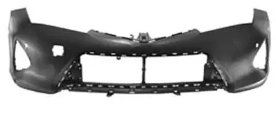 Pare chocs avant pour TOYOTA AURIS 2013-2015, 4 trous radar, noir, Neuf Bon Plan