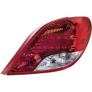 Feu arrière droit pour PEUGEOT 207 phase 2, 2009-2012, à led, (rouge/blanc), Neuf Commander Maintenant