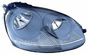 Remise Phare Optique avant droit pour VOLKSWAGEN GOLF V 2003-2008, H7+H7, fond gris, Neuf