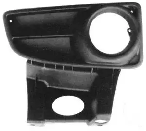 Haute Qualité Grille de calandre droite pour FIAT PANDA II 2003-2008, pare chocs avant, avec trou, Neuve