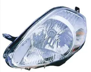 Haute Qualité Phare Optique avant gauche pour FIAT GRANDE PUNTO, 2005-2008, H4, chromé, Neuf