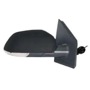 Rétroviseur droit manuel pour VOLKSWAGEN POLO IV phase 2, 2005-2009, feu clignotant, noir, Neuf Super Prix