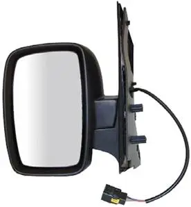 Commander Maintenant Rétroviseur gauche électrique pour FIAT SCUDO II 2007-2016, (simple glace), dégivrant, rabattable électriquement, noir, Neuf