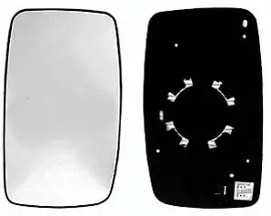 Miroir Glace rétroviseur gauche pour FIAT SCUDO II 2007-2016, dégivrant, à clipser, Neuf Expédition Rapide