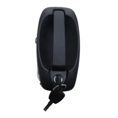 Poignée de porte battante pour CITROËN NEMO depuis 2008, extérieure, Noire, barillet, jeu clé Satisfait Ou Remboursé