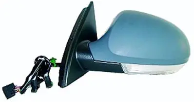Rétroviseur extérieur gauche électrique pour VOLKSWAGEN PASSAT B6 2005-2010, dégivrant, rabattable électriquement, feu de courtoisie, feu clignotant, Neuf à peindre Populaire