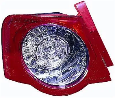 Feu arrière extérieure gauche pour VOLKSWAGEN PASSAT B6 2005-2010, Mod. Berline, Led, Rouge Incolore, Neuf Offre Limitée