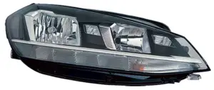 Populaire Phare optique avant droit pour VOLKSWAGEN GOLF VII ph. 2 depuis 2016, H7/H9/WY21W à LED + feu diurne