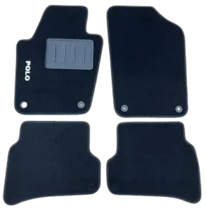 Commande En Gros Kit de 4 Tapis Auto sur Mesure Volkswagen Polo (2009-2017) avec sigle brodé POLO