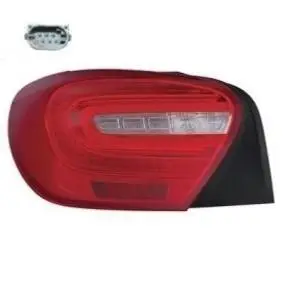 Feu arrière gauche à led pour MERCEDES (W176) CLASSE A 2012-2015, incolore rouge, connecteur ovale, Neuf Seulement Aujourd’hui