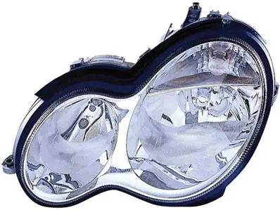 Phare Optique avant gauche pour MERCEDES (W203) CLASSE C ph. 2 2004-2007, H7+H7, Neuf Pas Cher
