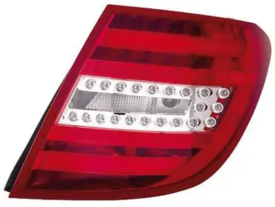 Commander Vite Feu arrière droit pour MERCEDES (W204) CLASSE C ph. 2 2011-2014, rouge incolore, Mod. S.W, Neuf