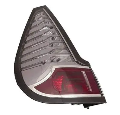 Feu arrière extérieur gauche pour RENAULT SCENIC/X-MOD 2013-2016, 5 places, Cadre noir incolore Dernière Chance