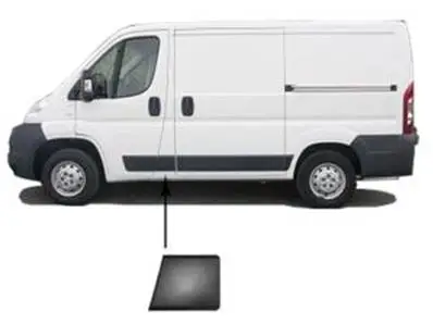 Jusqu’à Épuisement Des Stocks Moulure montant porte avant gauche pour FIAT DUCATO Camping-car III ph. 1, 2006-2014, 23cm, Neuve