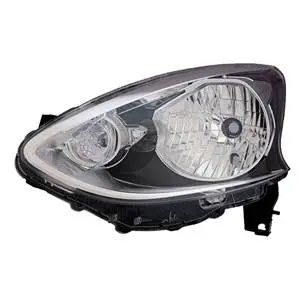 Expédition Rapide Phare Optique avant gauche pour NISSAN MICRA IV (K13) ph.2, 2013-2018, H4, noir, Neuf