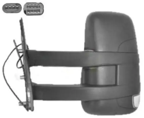 Rétroviseur gauche électrique pour IVECO DAILY, 2006-2009, (bras long), Noir, dégivrant, Neuf Retour Gratuit