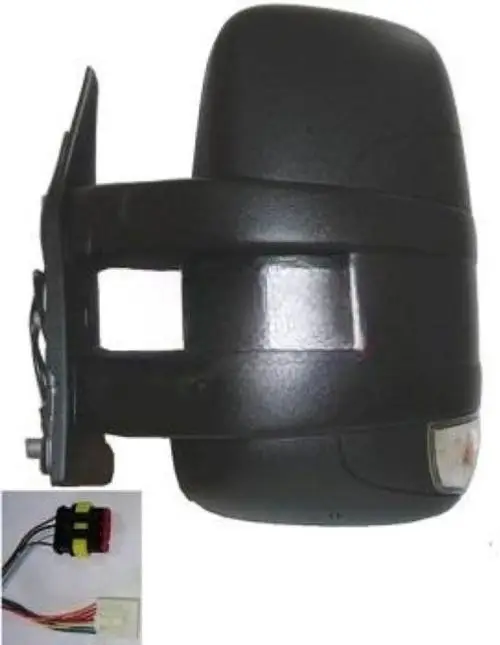 Usine Directe Rétroviseur droit électrique pour IVECO DAILY, 2009-2013, (bras court), Noir, dégivrant, Neuf
