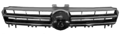 Certifié Grille radiateur pour VOLKSWAGEN GOLF VII ph. 1 2012-2016 , pare chocs avant, modèle Trendline