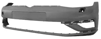 Offre Du Jour Pare chocs avant pour VOLKSWAGEN GOLF VII ph. 2 depuis 2016, trous laves phares, support plaque