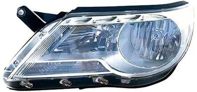 Bon Marché Phare Optique avant gauche pour VOLKSWAGEN TIGUAN I ph. 1 2007-2009, H7+H7, Neuf