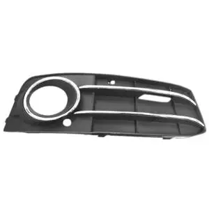 Grille de calandre droite pour AUDI A4 IV ph. 1 2007-2011, trou antibrouillard, profil chromé, Neuve Promotion