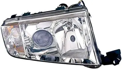 Retour Gratuit Phare Optique avant droit pour SKODA FABIA I ph. 2 2004-2007, Xenon D2S+H7, corps chromé, Mod. RS, Neuf