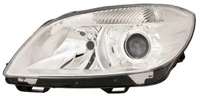 Phare Optique avant gauche pour SKODA FABIA II ph. 2 2010-2014, H7+H7, 2 paraboles, Neuf Offre Spéciale