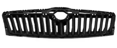Grille radiateur centrale pour SKODA OCTAVIA II ph. 2 2009-2013, Noire, Neuve Offre Spéciale