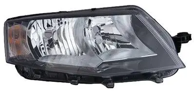 Expédié Aujourd’hui Phare Optique avant droit pour SKODA OCTAVIA III phase 1 2013-2016, H7+H15, Corps noir, Neuf