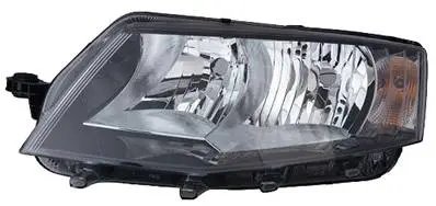 Nouvel Arrivage Phare Optique avant gauche pour SKODA OCTAVIA III phase 1 2013-2016, H7+H15, Corps noir, Neuf