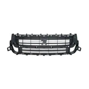 Grille de calandre supérieure pour PEUGEOT PARTNER II phase 3, 2015-2018, sans logo, noire, Neuve Meilleure Vente