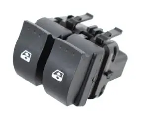 Interrupteur/Bouton de lève vitre électrique sur porte avant gauche pour RENAULT TRAFIC II phase 2, 2006-2014, 2 boutons, noir, Neuf Dernier Modèle