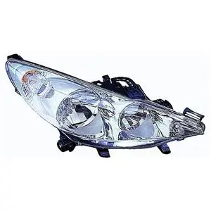 Produit De Marque Phare Optique avant droit pour PEUGEOT 207 SW phase 2, 2009-2013, H7+H1, avec moteur, chromé, Neuf