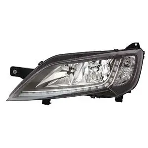 Retour Gratuit Phare Optique avant gauche pour PEUGEOT BOXER II ph.2 2014-2023, H7+H7, (fond noir) feu LED
