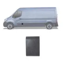 Must-Have Moulure bouchon montant latérale centrale gauche pour RENAULT MASTER III phase 1, 2010-2014, Noire, Neuve