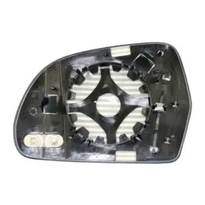 Réduction Miroir Glace de rétroviseur extérieur droit pour AUDI A5 I phase 1, 2009-2011, H 115 mm., avec support de fixation, dégivrant, neuf