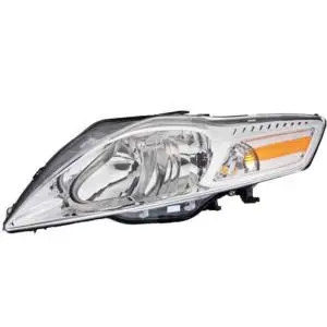 Meilleur Choix Phare optique avant gauche H7/H1 pour FORD Mondeo III phase 2, 2010-2014, fond chromé, neuf