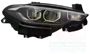 Phare optique à LED avant droit H7+H15 pour FIAT TIPO II phase 1, 2015-2020, fond noir, corniche chromé, MAGNETI MARELLI, neuf Affaire À Saisir