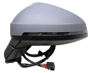 Retour Gratuit Rétroviseur gauche électrique pour AUDI A4 (B9) 2015-2019, asphérique, dégivrant, feu clignotant, mémoire, rabattable électriquement, lane assist, Neuf à peindre
