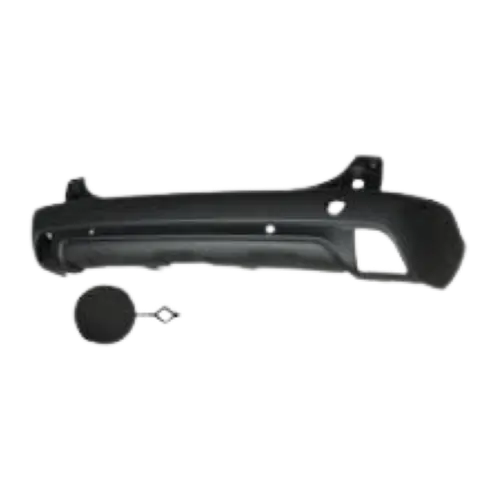 Prix Cassé Pare-chocs arrière pour PEUGEOT 2008 phase 1 2013-2016, trous radar + supports, noir gaufré, Neuf
