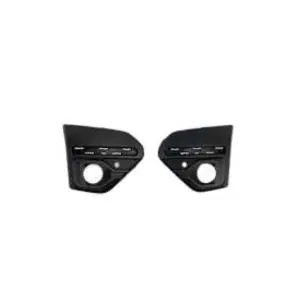 Kit grille pare chocs avant droit et gauche pour DACIA SANDERO STEPWAY III phase 1 depuis 2021, trou antibrouillard, trou radar + supports, trous profils, noir gaufré, Neuf Jusqu’à Épuisement Des Stocks
