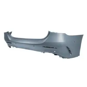 Pare chocs arrière pour MERCEDES CLASSE A A35/AMG LINE, depuis 2018 (W177), avec cache crochet, trous radar et park assist + supports, 4 portes, Neuf à peindre Produit De Marque