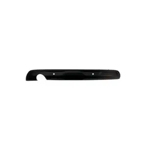Satisfait Ou Remboursé Spoiler pare chocs arrière pour RENAULT CAPTUR II 2020-2024, trous radar + supports, avec pot d'échappement unique à gauche, noir gaufré, Neuf