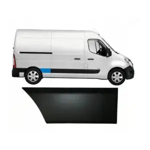 Moulure baguette arrière sur porte latérale droite pour RENAULT MASTER III phase 1, 2010-2014, châssis moyen, partie avant, 49 cm Neuve Bon Marché